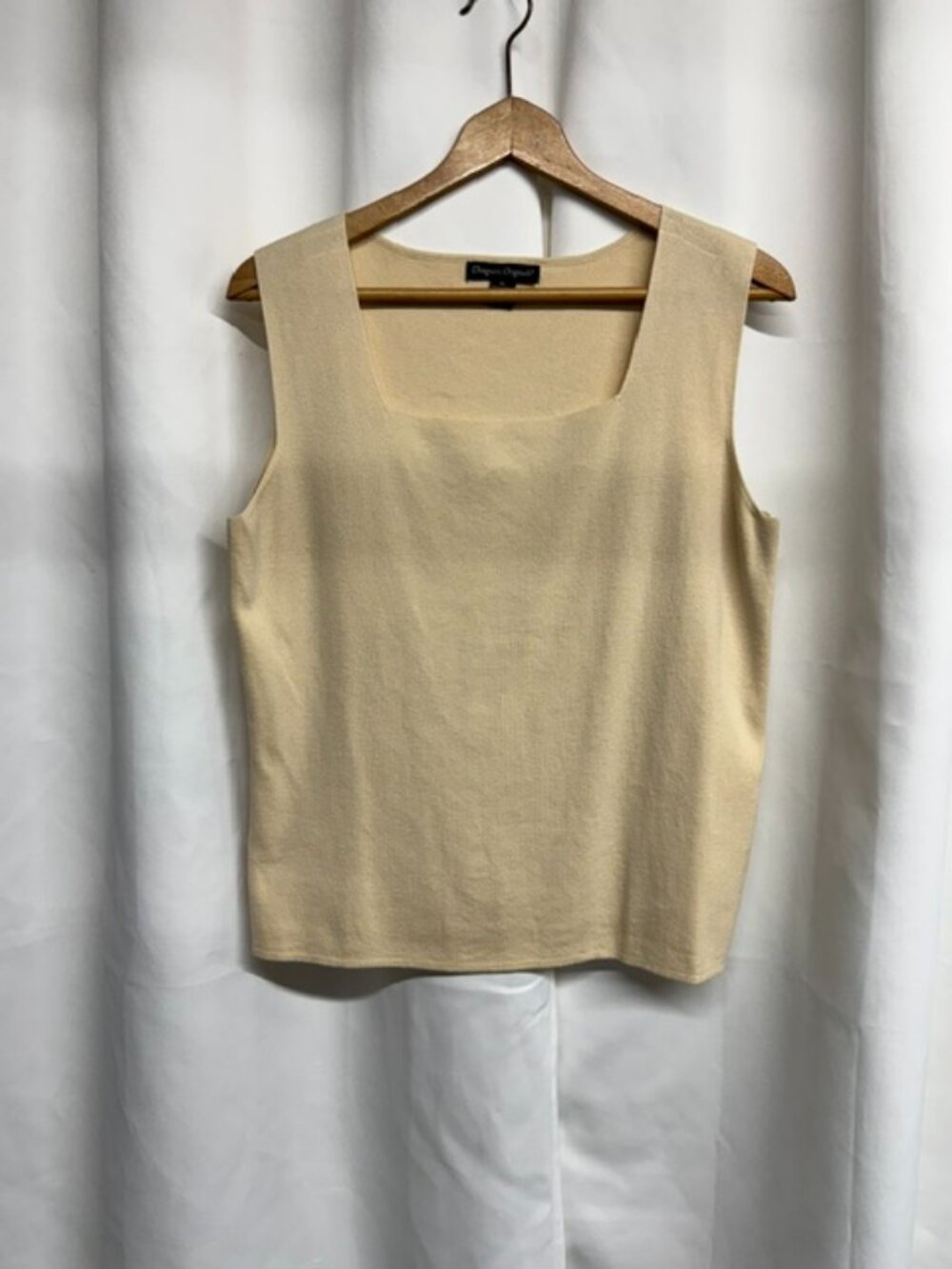 Ladies Designer Originals Beige Knit Shell - Size XL